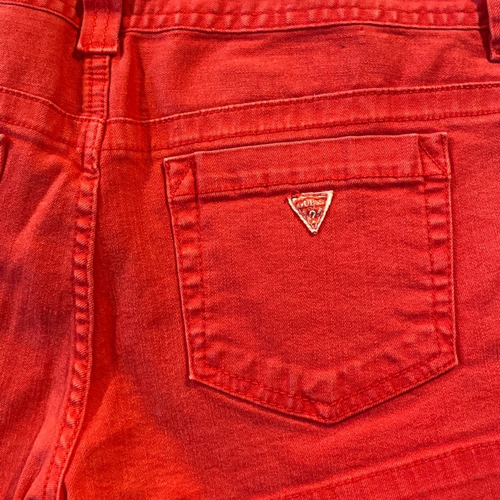 Red Guess Los Angeles shorts. Size 29